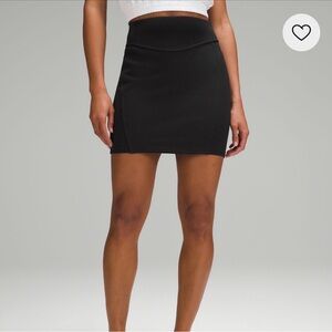 NWT Lululemon Scuba High-Rise Mini Skirt - Black - Size S